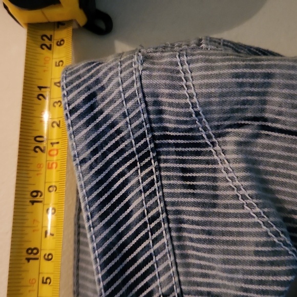 Sapphire Red Jeans Size 22 Blue Tie-Dye Jeans Pinstripe Blue - Picture 5 of 9